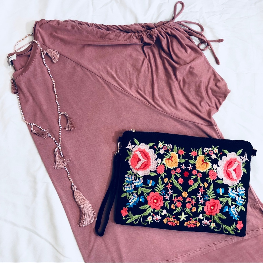 Dusty Rose Dolman Sleeve Top